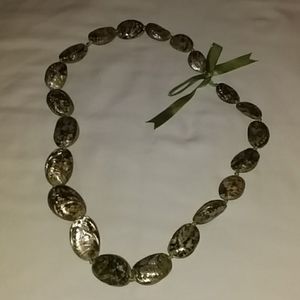 Oyster shell necklace